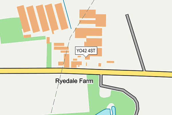 YO42 4ST map - OS OpenMap – Local (Ordnance Survey)