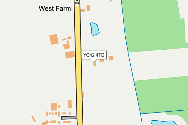 YO42 4TD map - OS OpenMap – Local (Ordnance Survey)