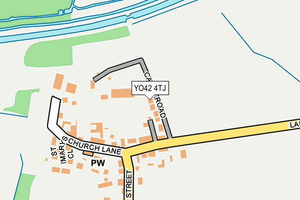 YO42 4TJ map - OS OpenMap – Local (Ordnance Survey)