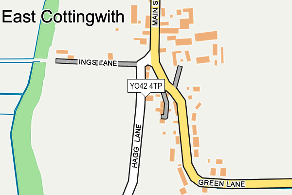 YO42 4TP map - OS OpenMap – Local (Ordnance Survey)