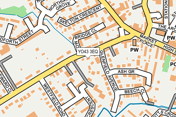YO43 3EQ map - OS OpenMap – Local (Ordnance Survey)
