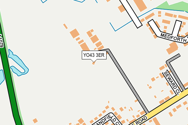YO43 3ER map - OS OpenMap – Local (Ordnance Survey)