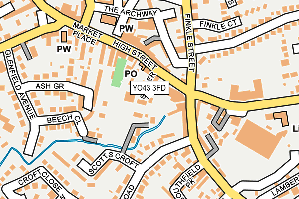 YO43 3FD map - OS OpenMap – Local (Ordnance Survey)
