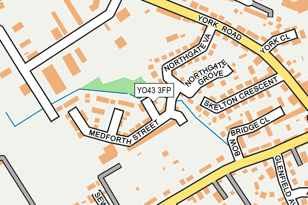 YO43 3FP map - OS OpenMap – Local (Ordnance Survey)