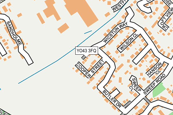 YO43 3FQ map - OS OpenMap – Local (Ordnance Survey)