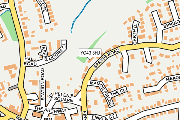YO43 3HJ map - OS OpenMap – Local (Ordnance Survey)