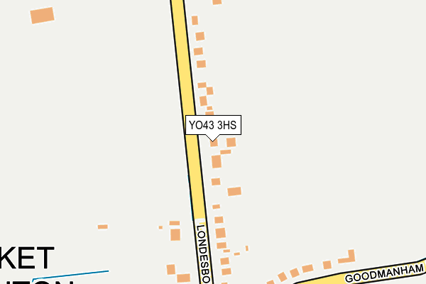 YO43 3HS map - OS OpenMap – Local (Ordnance Survey)