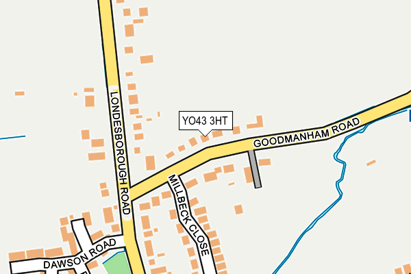 YO43 3HT map - OS OpenMap – Local (Ordnance Survey)