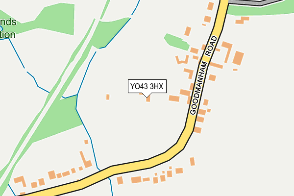 YO43 3HX map - OS OpenMap – Local (Ordnance Survey)