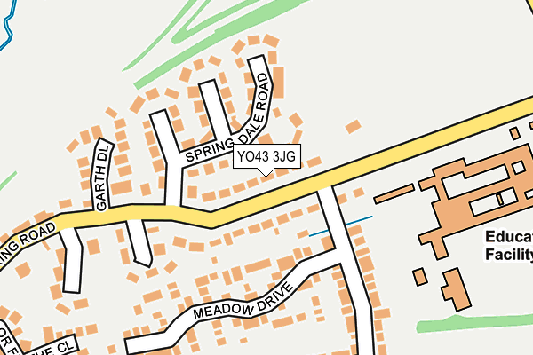 YO43 3JG map - OS OpenMap – Local (Ordnance Survey)