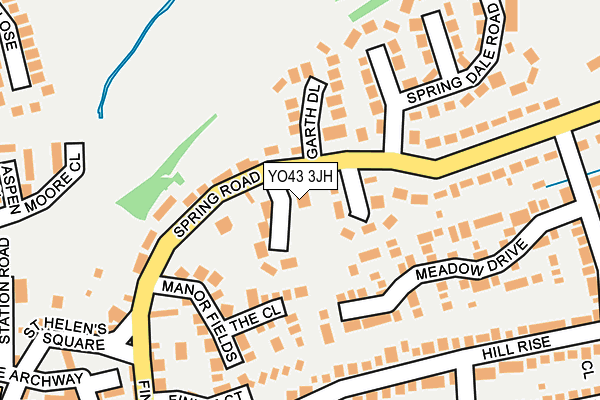 YO43 3JH map - OS OpenMap – Local (Ordnance Survey)