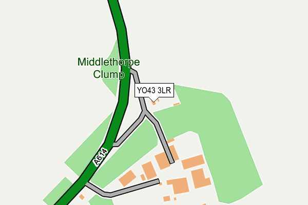 YO43 3LR map - OS OpenMap – Local (Ordnance Survey)