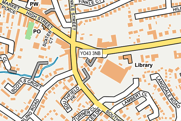YO43 3NB map - OS OpenMap – Local (Ordnance Survey)