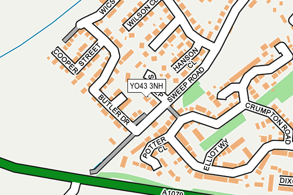YO43 3NH map - OS OpenMap – Local (Ordnance Survey)