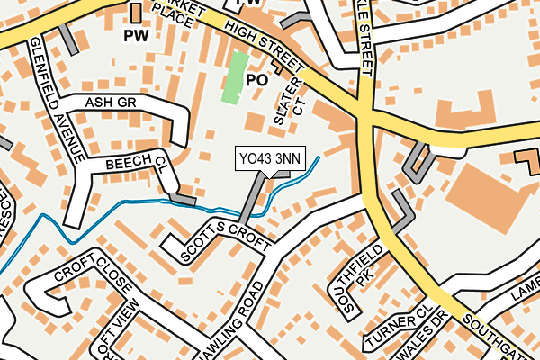 YO43 3NN map - OS OpenMap – Local (Ordnance Survey)