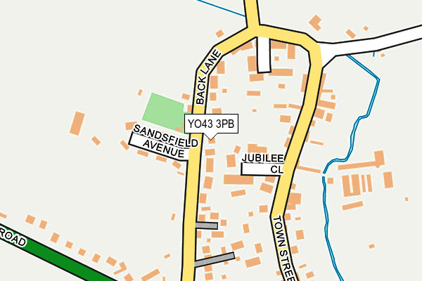 YO43 3PB map - OS OpenMap – Local (Ordnance Survey)