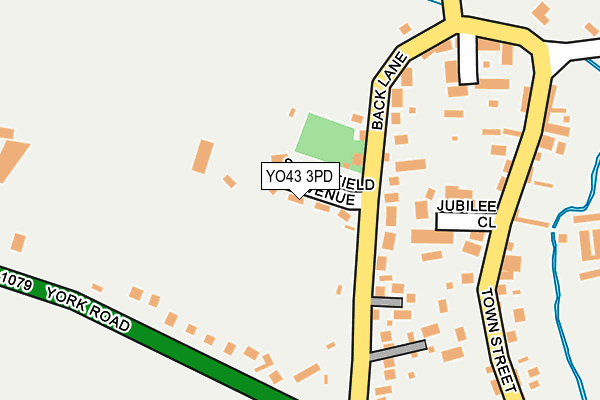 YO43 3PD map - OS OpenMap – Local (Ordnance Survey)