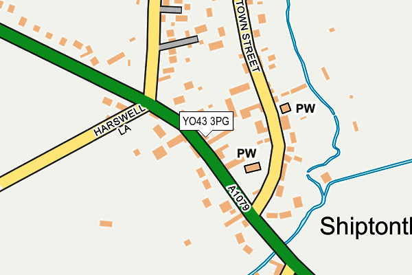 YO43 3PG map - OS OpenMap – Local (Ordnance Survey)