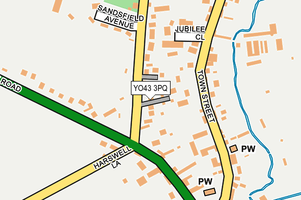 YO43 3PQ map - OS OpenMap – Local (Ordnance Survey)