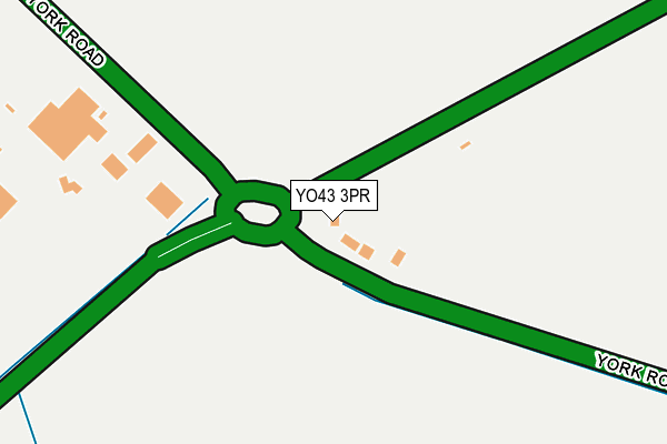 YO43 3PR map - OS OpenMap – Local (Ordnance Survey)