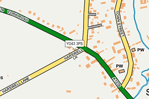 YO43 3PS map - OS OpenMap – Local (Ordnance Survey)