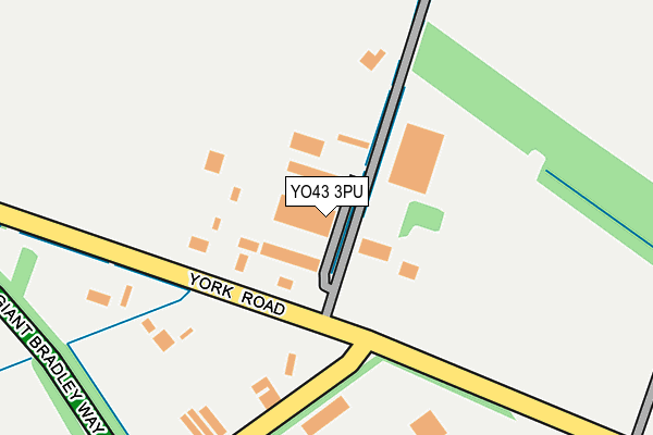 YO43 3PU map - OS OpenMap – Local (Ordnance Survey)