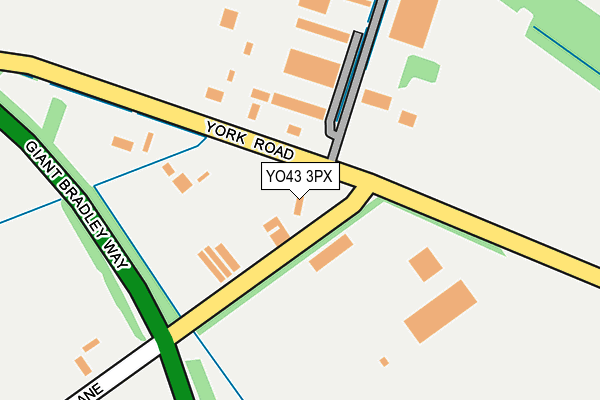 YO43 3PX map - OS OpenMap – Local (Ordnance Survey)