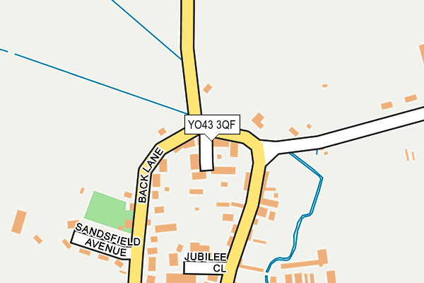 YO43 3QF map - OS OpenMap – Local (Ordnance Survey)