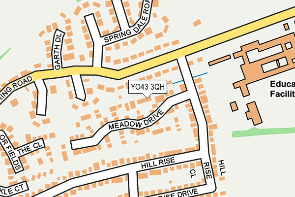 YO43 3QH map - OS OpenMap – Local (Ordnance Survey)