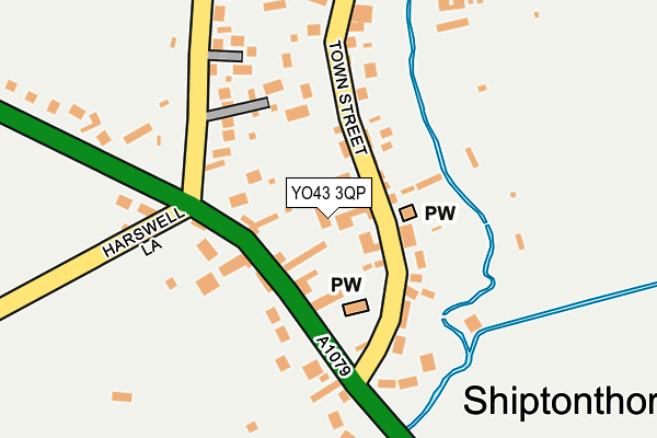 YO43 3QP map - OS OpenMap – Local (Ordnance Survey)