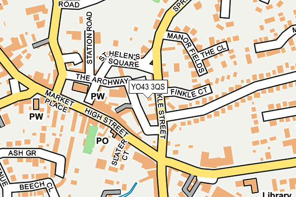 YO43 3QS map - OS OpenMap – Local (Ordnance Survey)