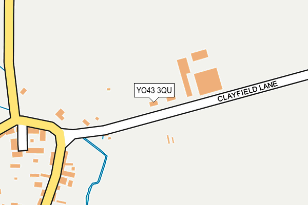 YO43 3QU map - OS OpenMap – Local (Ordnance Survey)