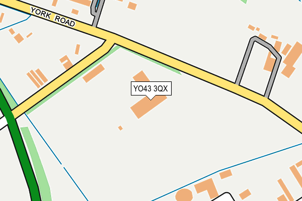 YO43 3QX map - OS OpenMap – Local (Ordnance Survey)