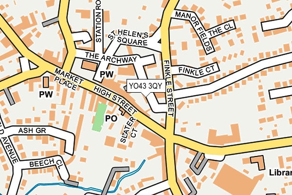 YO43 3QY map - OS OpenMap – Local (Ordnance Survey)