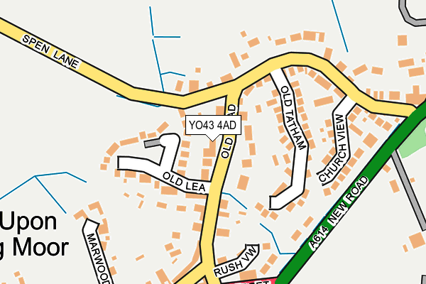 YO43 4AD map - OS OpenMap – Local (Ordnance Survey)