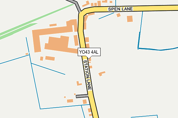 YO43 4AL map - OS OpenMap – Local (Ordnance Survey)