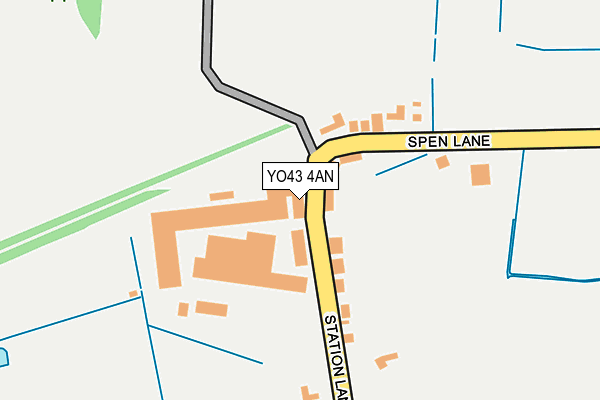 YO43 4AN map - OS OpenMap – Local (Ordnance Survey)
