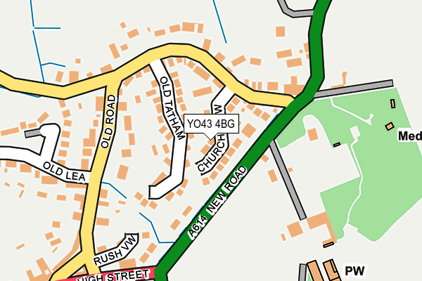 YO43 4BG map - OS OpenMap – Local (Ordnance Survey)