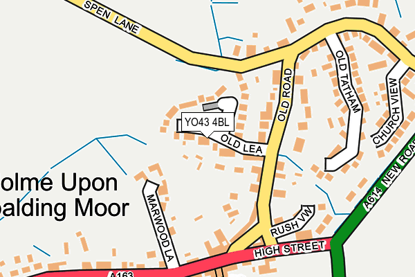 YO43 4BL map - OS OpenMap – Local (Ordnance Survey)