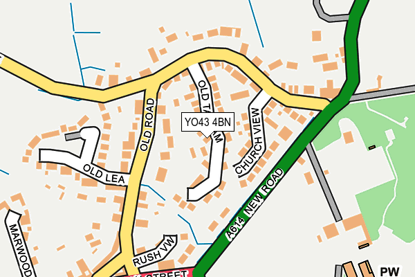 YO43 4BN map - OS OpenMap – Local (Ordnance Survey)