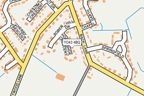 YO43 4BQ map - OS OpenMap – Local (Ordnance Survey)