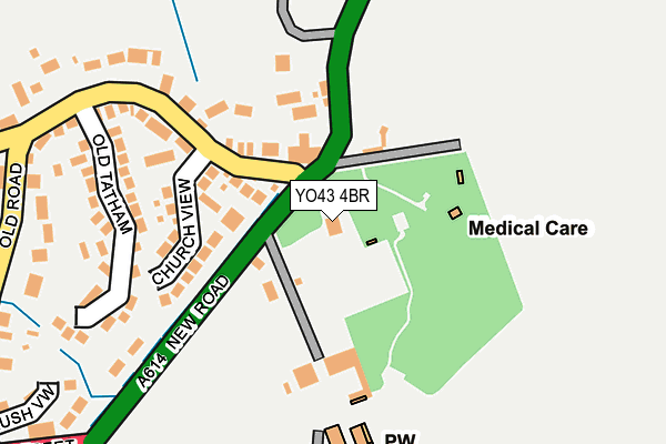 YO43 4BR map - OS OpenMap – Local (Ordnance Survey)