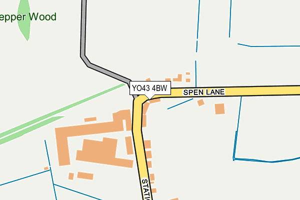 YO43 4BW map - OS OpenMap – Local (Ordnance Survey)