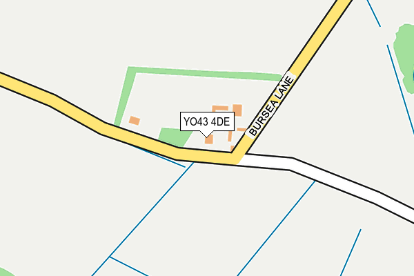 YO43 4DE map - OS OpenMap – Local (Ordnance Survey)