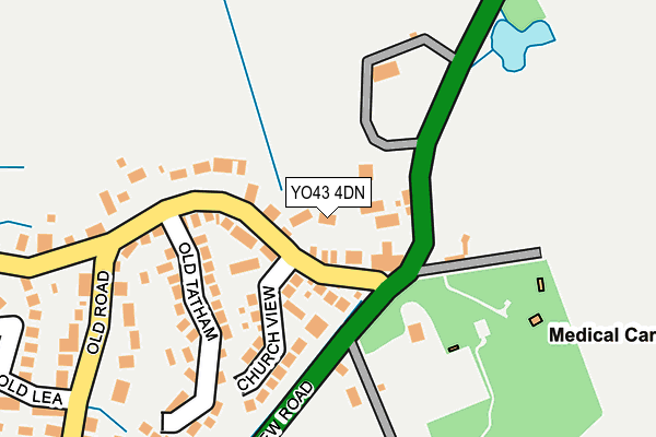 YO43 4DN map - OS OpenMap – Local (Ordnance Survey)