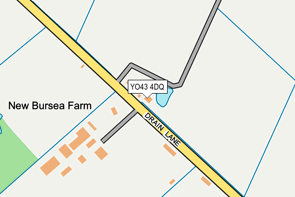 YO43 4DQ map - OS OpenMap – Local (Ordnance Survey)