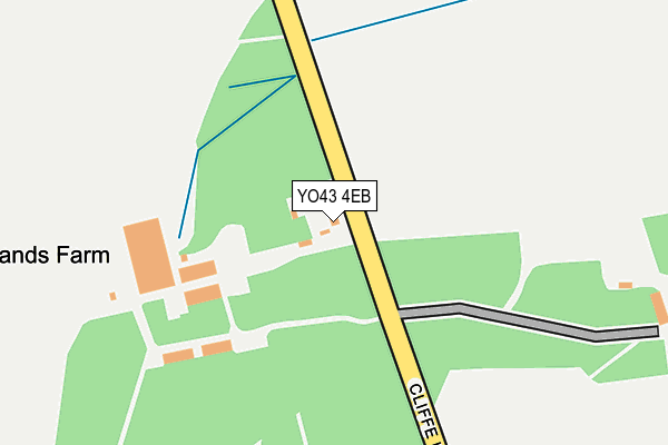 YO43 4EB map - OS OpenMap – Local (Ordnance Survey)