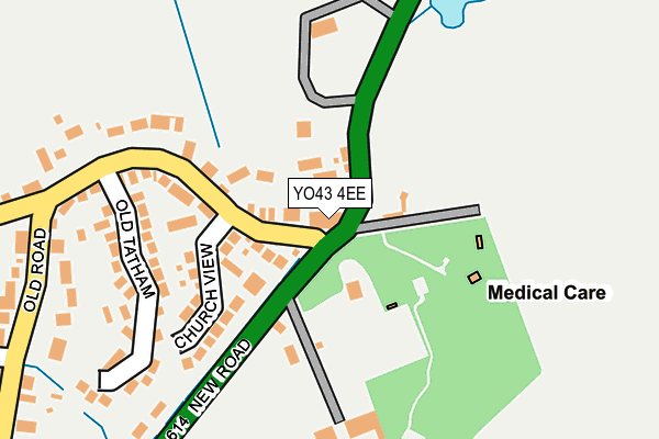 YO43 4EE map - OS OpenMap – Local (Ordnance Survey)