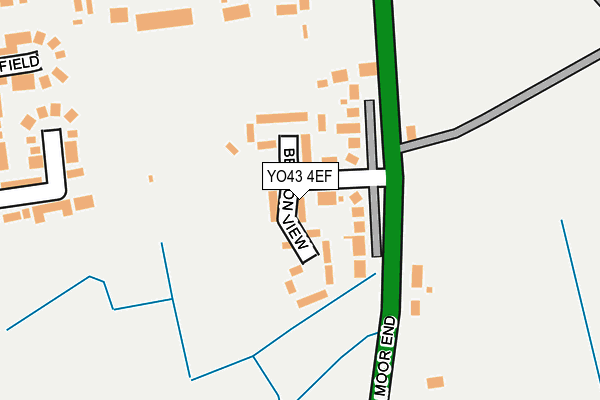 YO43 4EF map - OS OpenMap – Local (Ordnance Survey)