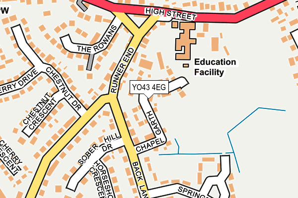YO43 4EG map - OS OpenMap – Local (Ordnance Survey)